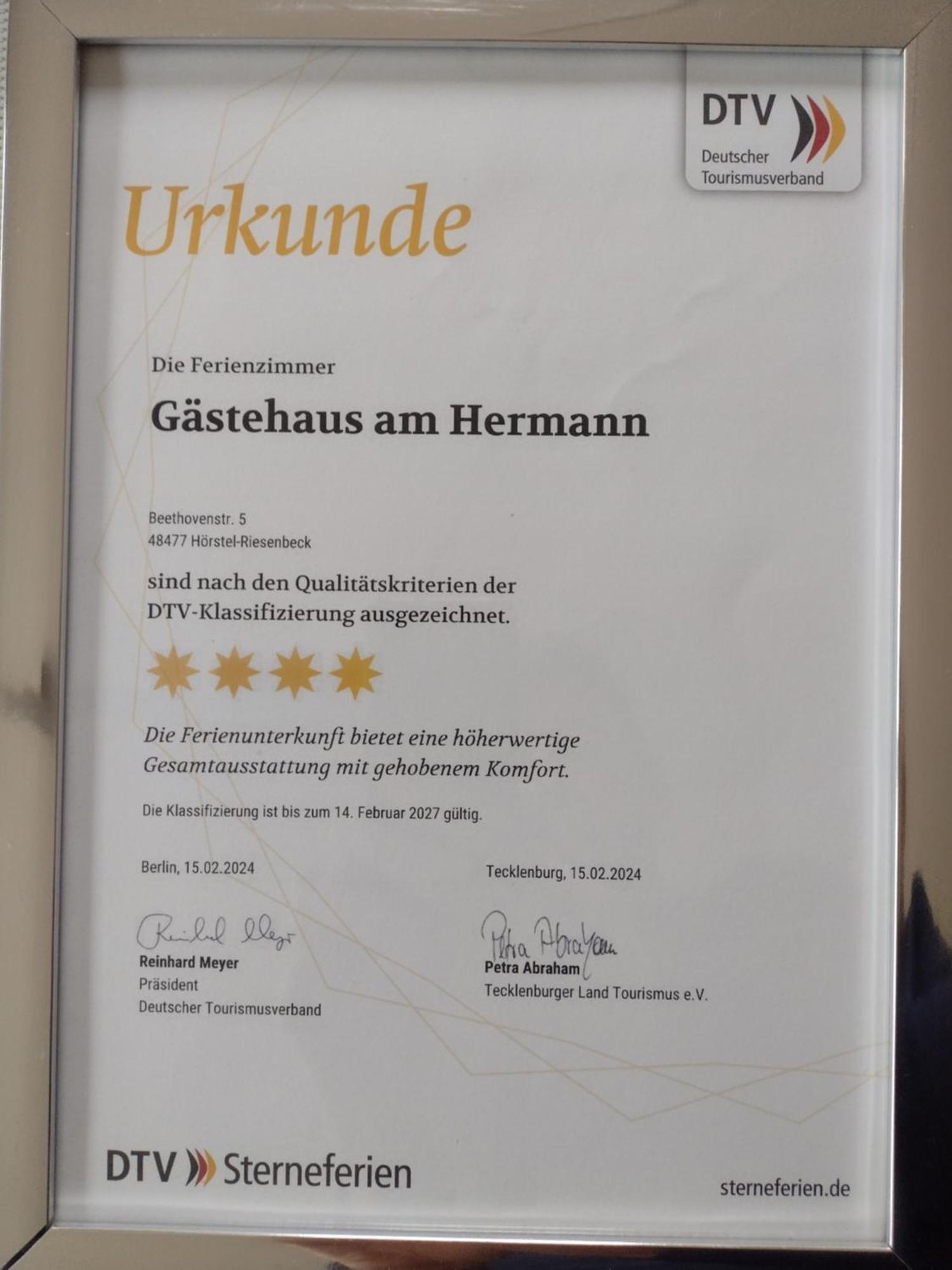 Gaestehaus Am Hermann Hörstel Dış mekan fotoğraf