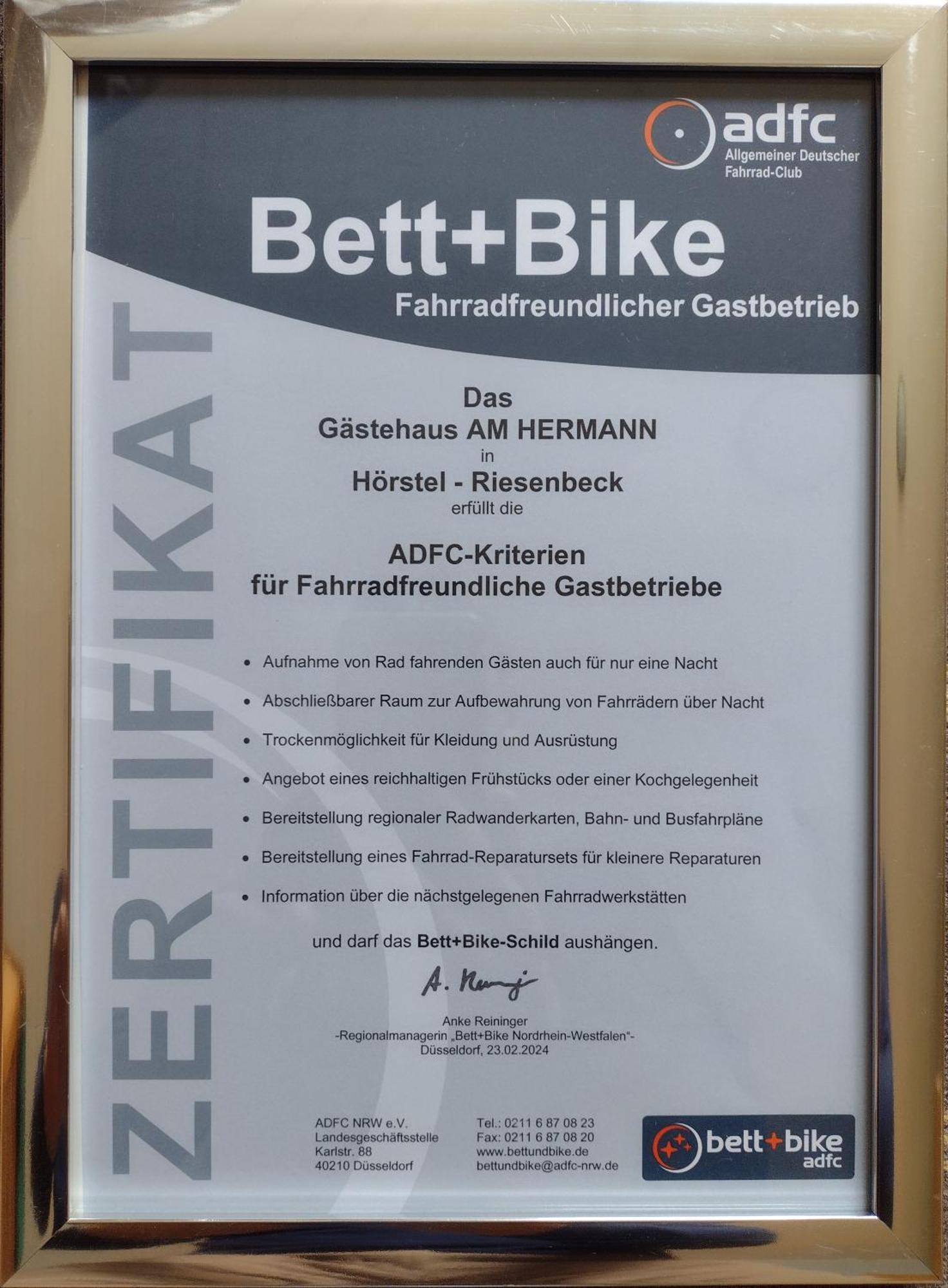 Gaestehaus Am Hermann Hörstel Dış mekan fotoğraf